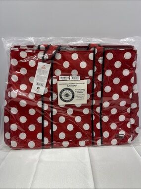 LUG - Rover XL Carry-All Tote in Crimson Large Dot w/Sketchpad Interior